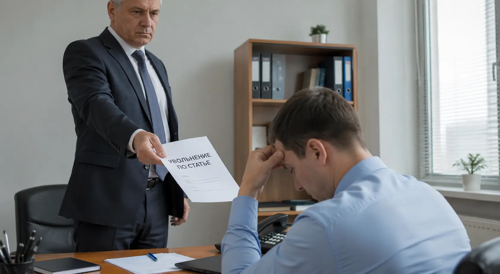 работодатель увольняет работника по статье